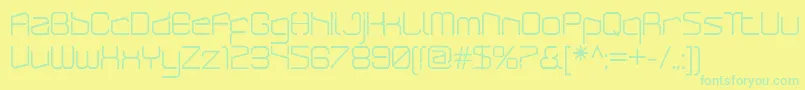 ArcticpatrolRegular-Schriftart – Grüne Schriften auf gelbem Hintergrund
