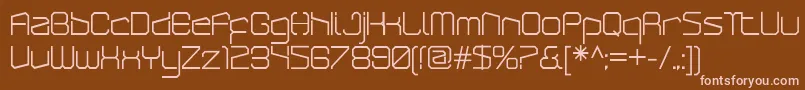 ArcticpatrolRegular Font – Pink Fonts on Brown Background