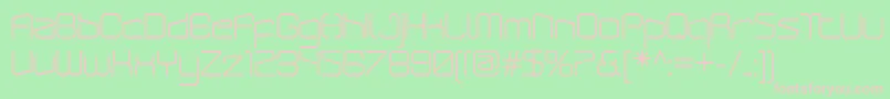 ArcticpatrolRegular Font – Pink Fonts on Green Background