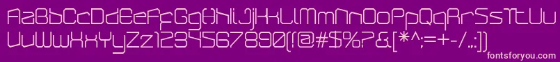 ArcticpatrolRegular Font – Pink Fonts on Purple Background