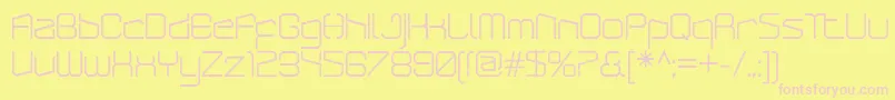 ArcticpatrolRegular Font – Pink Fonts on Yellow Background