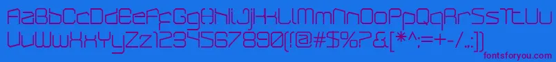 ArcticpatrolRegular Font – Purple Fonts on Blue Background