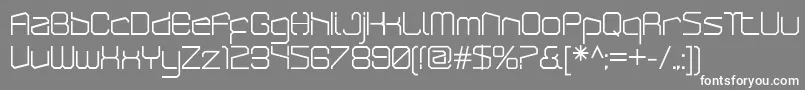 ArcticpatrolRegular Font – White Fonts on Gray Background
