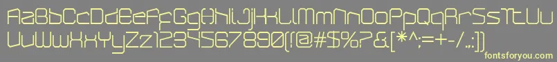 ArcticpatrolRegular Font – Yellow Fonts on Gray Background