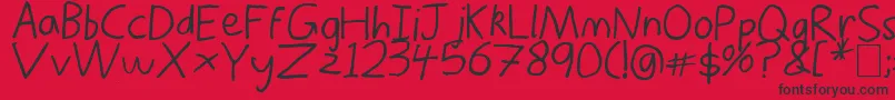 ThorsThunderfont-fontti – mustat fontit punaisella taustalla