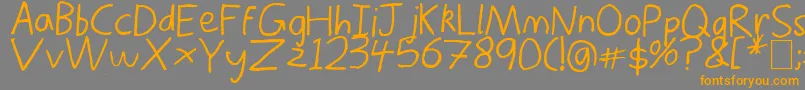 ThorsThunderfont Font – Orange Fonts on Gray Background