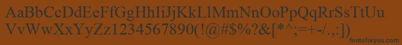 Timesk Font – Black Fonts on Brown Background