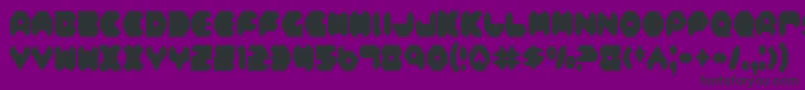 FeldercarbCondensed Font – Black Fonts on Purple Background