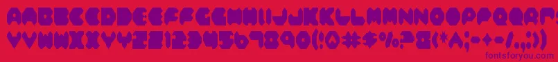 fuente FeldercarbCondensed – Fuentes Moradas Sobre Fondo Rojo
