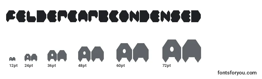 FeldercarbCondensed Font Sizes