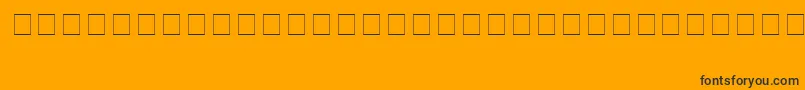 ComputerDingbats Font – Black Fonts on Orange Background