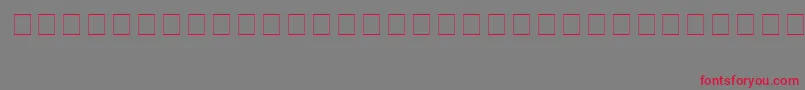 Czcionka ComputerDingbats – czerwone czcionki na szarym tle