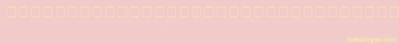 ComputerDingbats Font – Yellow Fonts on Pink Background