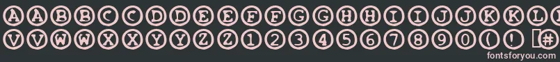 OleeosFartzake Font – Pink Fonts on Black Background