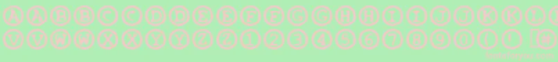 OleeosFartzake Font – Pink Fonts on Green Background