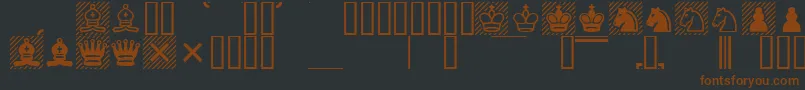 More about ChessCases Font ChessCases Font – Brown Fonts on Black Background