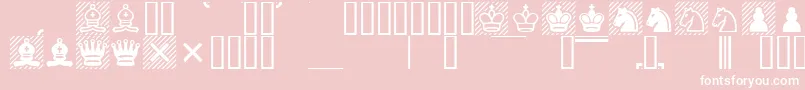 ChessCases Font – White Fonts on Pink Background