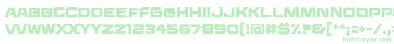 Saucerbb-fontti – vihreät fontit valkoisella taustalla