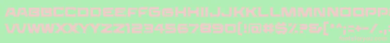 Saucerbb-fontti – vaaleanpunaiset fontit vihreällä taustalla