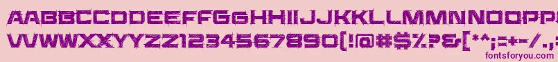 Saucerbb-fontti – violetit fontit vaaleanpunaisella taustalla