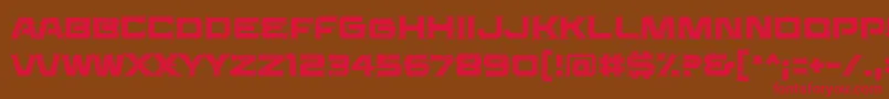 Saucerbb Font – Red Fonts on Brown Background