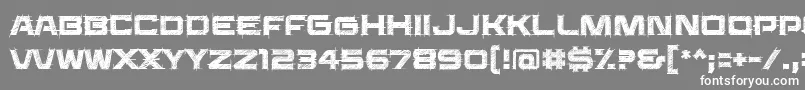 Saucerbb Font – White Fonts on Gray Background