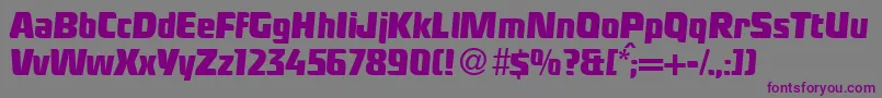 Шрифт LadykillerRegularDb – фиолетовые шрифты на сером фоне