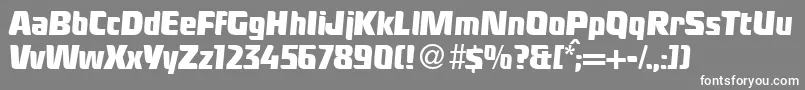 LadykillerRegularDb Font – White Fonts on Gray Background