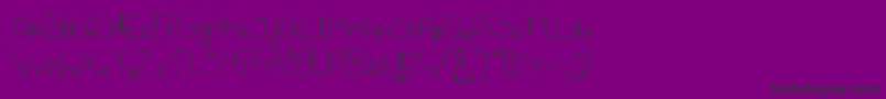 Vipzona Font – Black Fonts on Purple Background