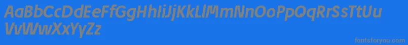Weitere Informationen zur JosefReducedBolditalic-Schriftart JosefReducedBolditalic-Schriftart – Graue Schriften auf blauem Hintergrund