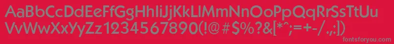 KoblenzserialMediumRegular Font – Gray Fonts on Red Background