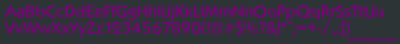 KoblenzserialMediumRegular Font – Purple Fonts on Black Background