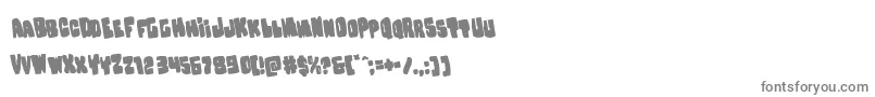 フォントNobodyhomerotate – 白い背景に灰色の文字