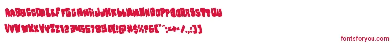 Nobodyhomerotate Font – Red Fonts on White Background