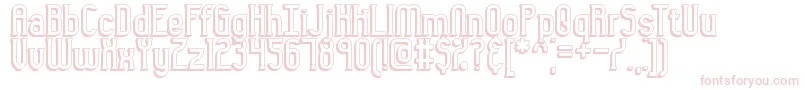 Gyneric3DBrk-Schriftart – Rosa Schriften