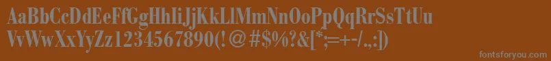 More about BodoconmeddbNormal Font BodoconmeddbNormal Font – Gray Fonts on Brown Background
