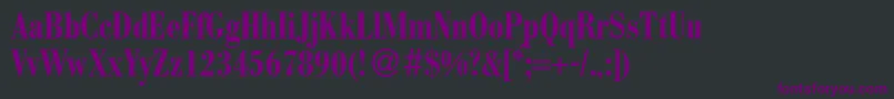 BodoconmeddbNormal Font – Purple Fonts on Black Background