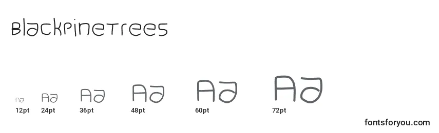 BlackPineTrees Font Sizes