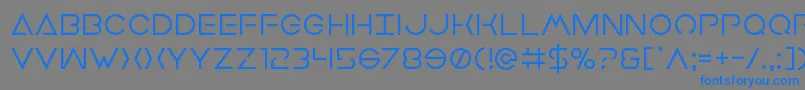 Earthorbiter Font – Blue Fonts on Gray Background