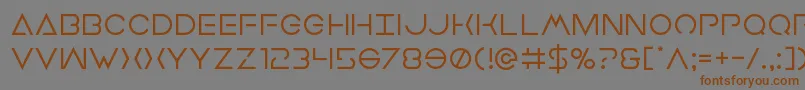 Earthorbiter Font – Brown Fonts on Gray Background