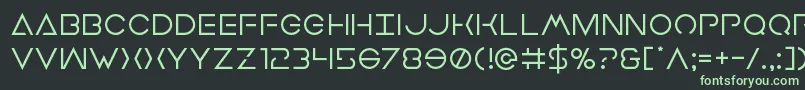 Earthorbiter Font – Green Fonts on Black Background