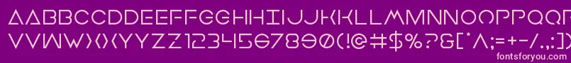 Earthorbiter Font – Pink Fonts on Purple Background