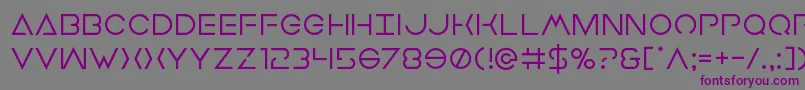 Earthorbiter Font – Purple Fonts on Gray Background