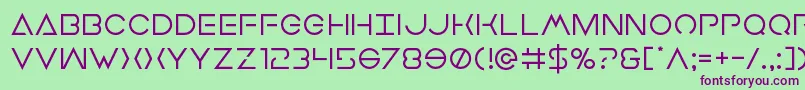 Earthorbiter Font – Purple Fonts on Green Background