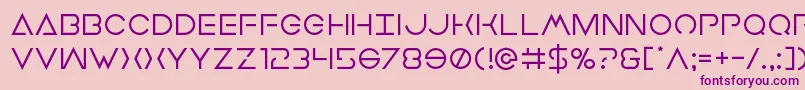 Earthorbiter Font – Purple Fonts on Pink Background