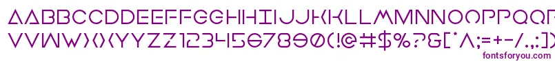 Earthorbiter Font – Purple Fonts on White Background