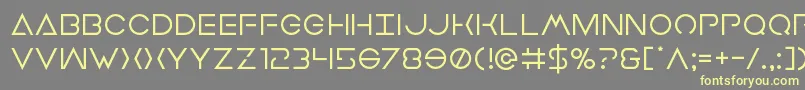 Earthorbiter Font – Yellow Fonts on Gray Background