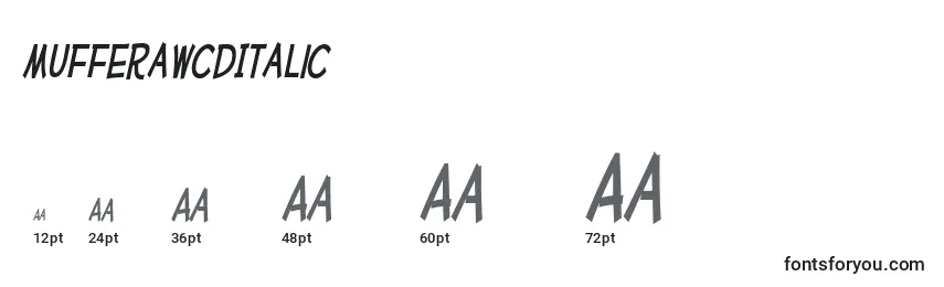 MufferawcdItalic Font Sizes