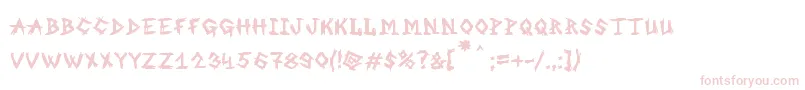 MbAnOldWitch Font – Pink Fonts on White Background