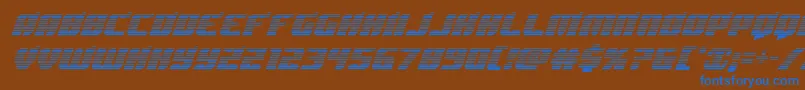 Spartacograd Font – Blue Fonts on Brown Background